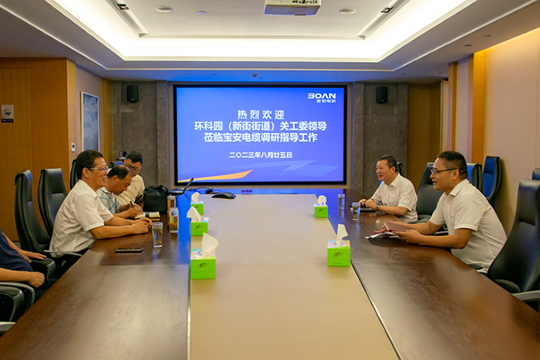 環科園（新街街道）關工委常務副主任蔣寶軍一行蒞臨寶安電纜調研