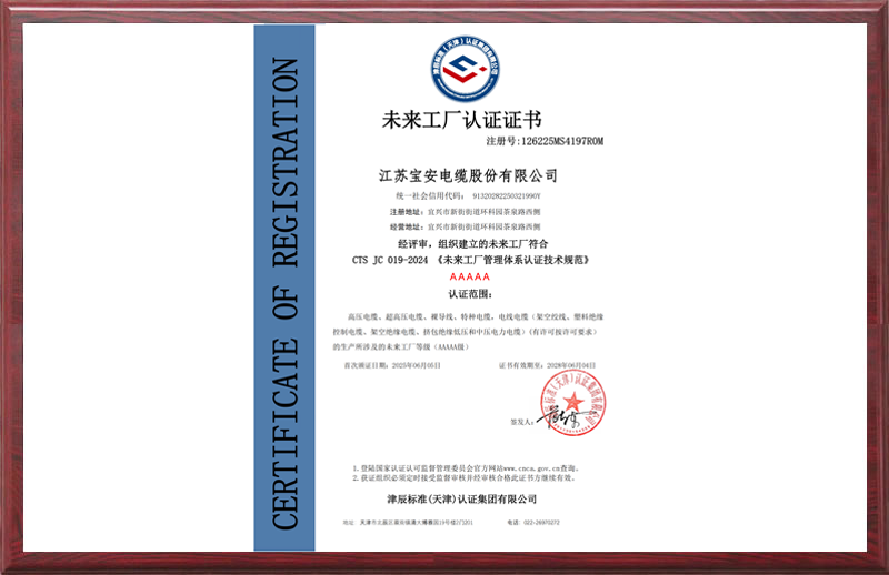未來工廠認證證書